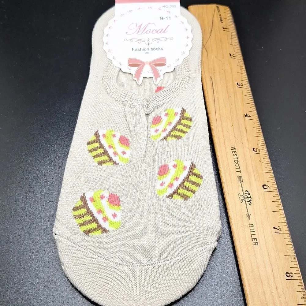 WOMEN'S ankle no show cupcake socksnovelty accessory